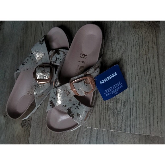 Birkenstock Siena Rose Gold Metallic Copper Exquisite Sandals EU 38 Womens 7-7.5 - Picture 7 of 12